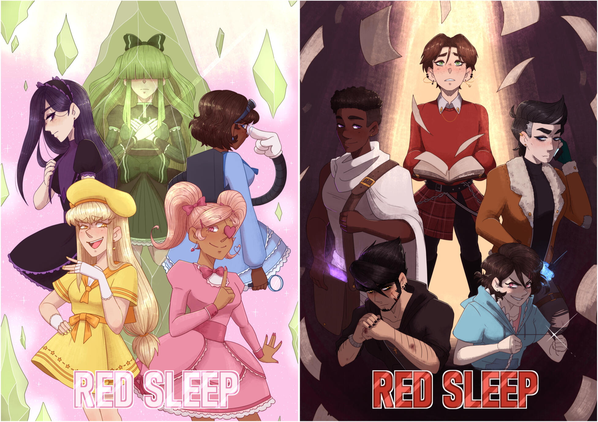 Red Sleep Posters Visual Development